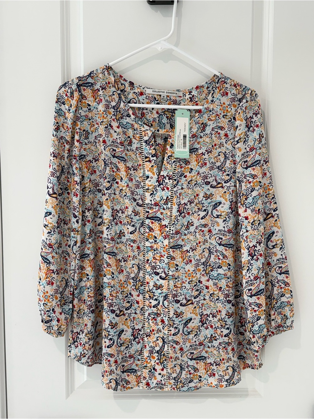 Collective Concepts Paisley Print Women's Blouse - Multicolor